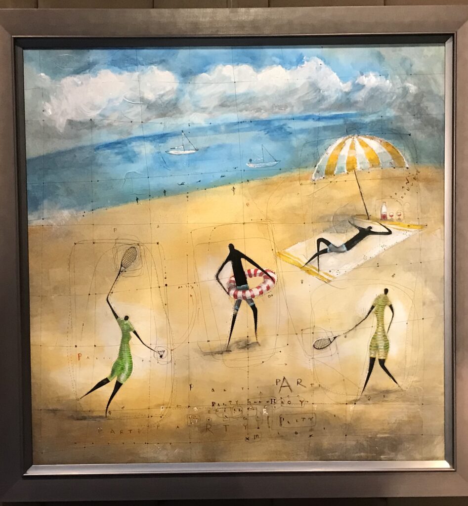 Szépséget hordozó pálcika emberkék – Gondolatok Krüzsely Gábor festőművész kiállítása kapcsán –